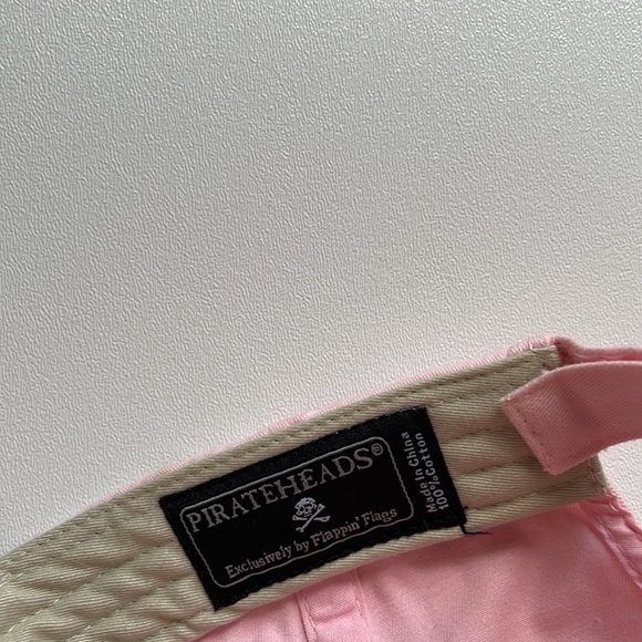 Womens Pink Pirate baseball cap - Picture 3 of 3